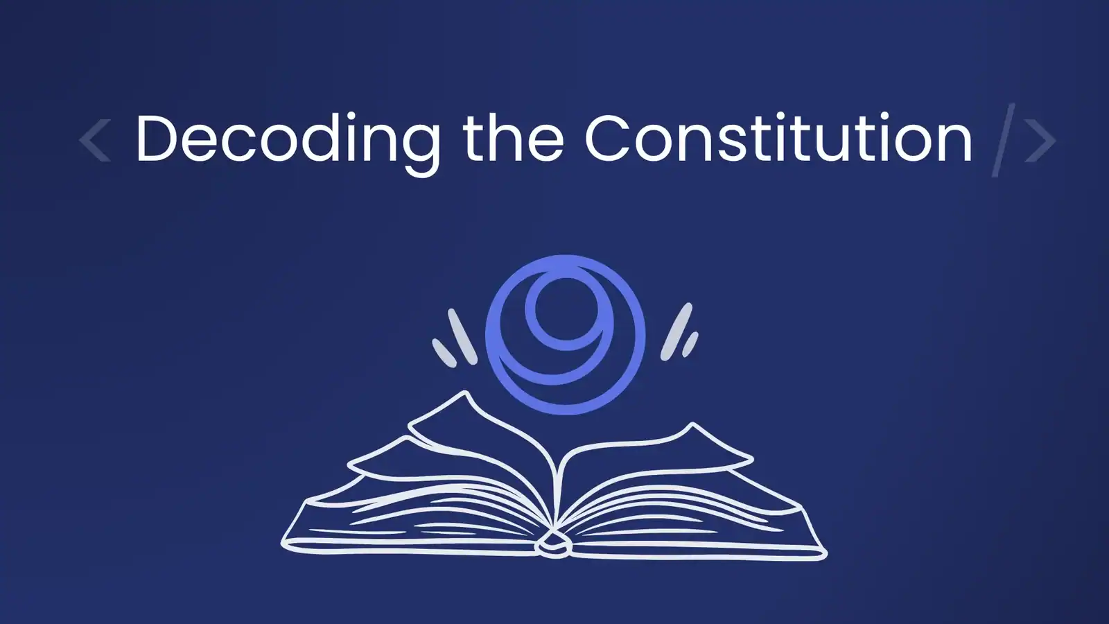 Decoding the constitution cover page
